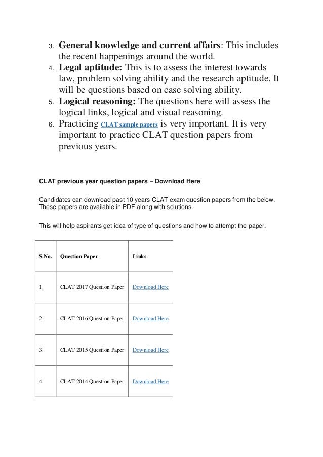 Clat 2015 Paper Pdf